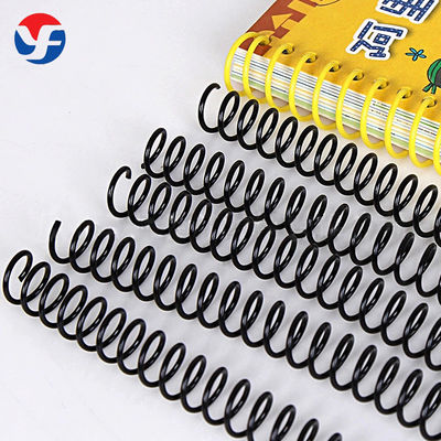 품질  Different Color Binding Book Coil Bind PVC Spiral Book Ring Round Plastic Binding Comb 공장